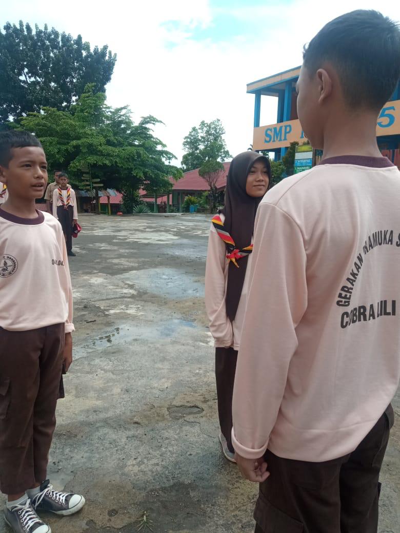 Latihan rutin pramuka smpn 05 lubuklinggau